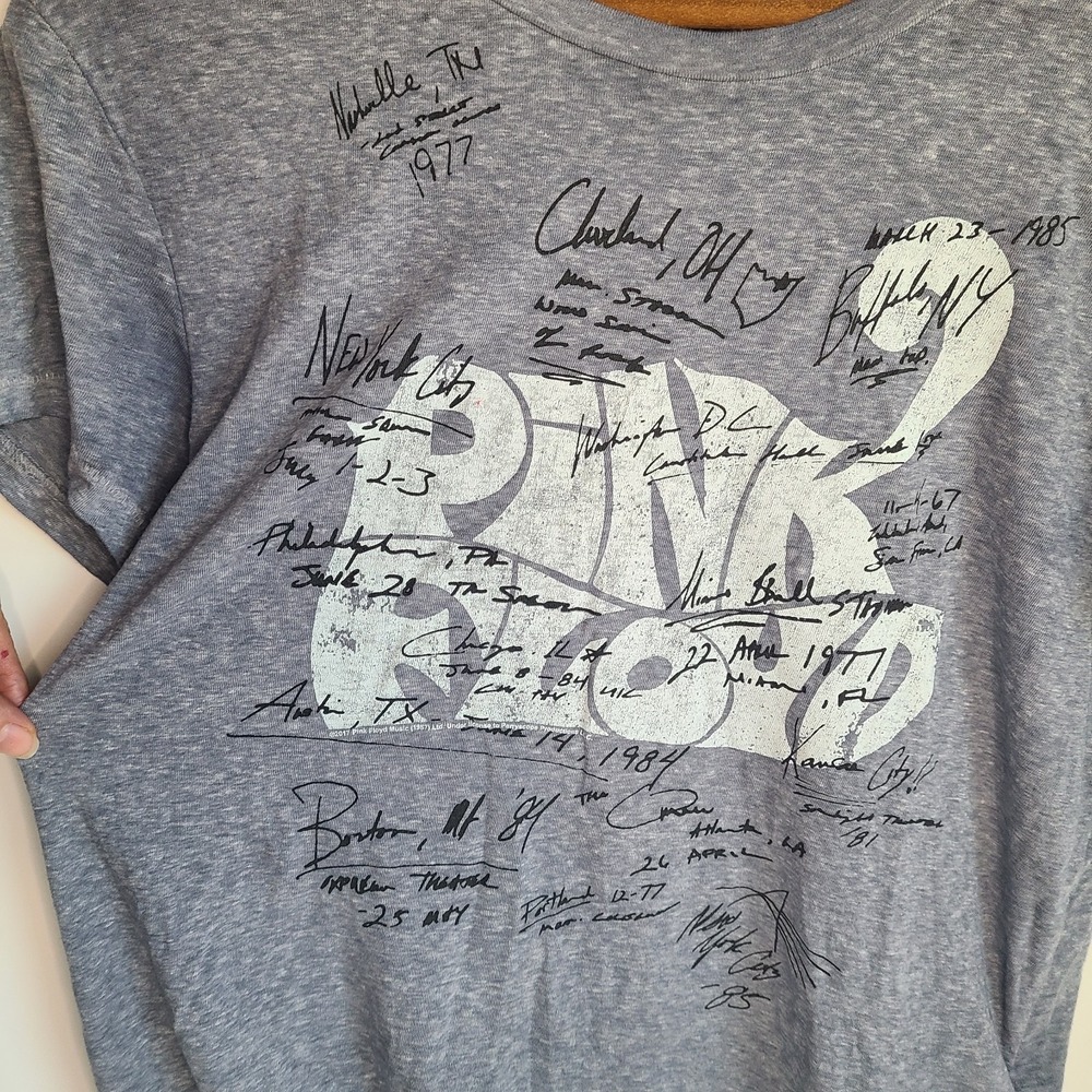 Women's Abercrombie & Fitch Pink Floyd‎ Thin Tshirt Size S Band Graphic Tee Grey